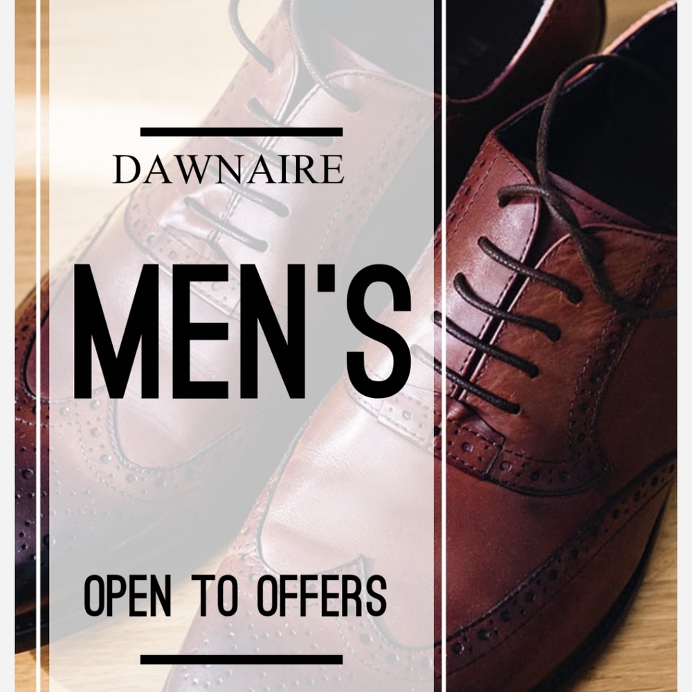Men's clothes!